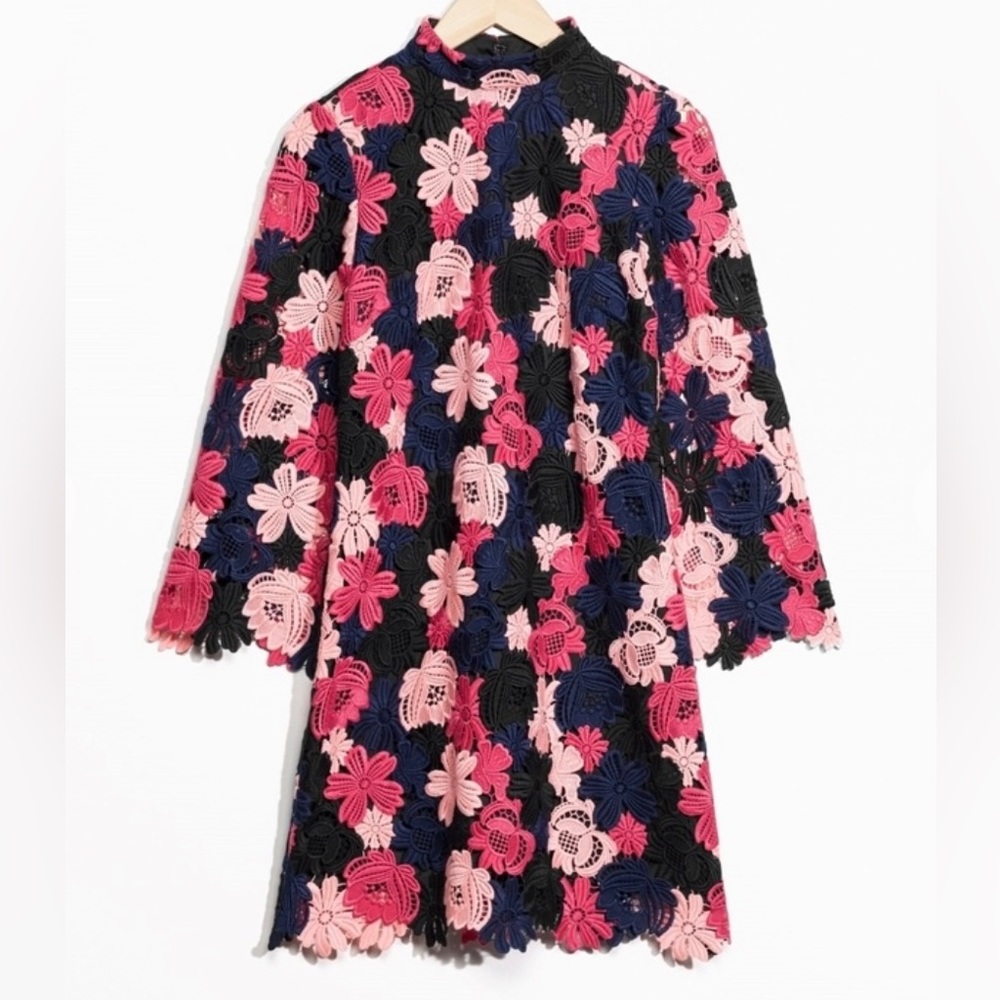&Other Stories Floral Crochet Dress size 6 Princess Sofia Dress
